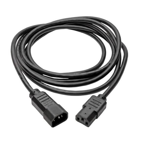Tripp Lite P004-010 PDU Power Cord, C13 to C14 - 10A, 250V, 18 AWG, 10 ft. (3.05 m), Black P004-010 037332164759