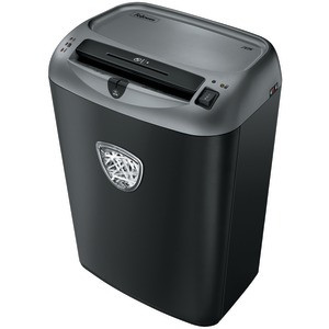 Fellowes Powershred 70S paper shredder Strip shredding 22.9 cm Black, Silver 4671001 043859630981
