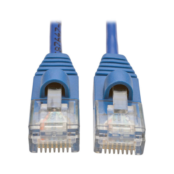 Tripp Lite N001-S02-BL Cat5e 350 MHz Snagless Molded Slim (UTP) Ethernet Cable (RJ45 M/M) - Blue, 2 ft. (0.61 m) N001-S02-BL 037332192943