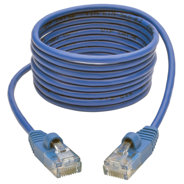 Tripp Lite N001-S06-BL Cat5e 350 MHz Snagless Molded Slim (UTP) Ethernet Cable (RJ45 M/M) - Blue, 6 ft. (1.83 m) N001-S06-BL 037332193025