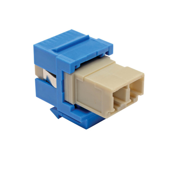 Tripp Lite N455-000-BL-KJ Duplex Multimode Fiber Coupler, Keystone Jack - LC to LC, Blue N455-000-BL-KJ 037332222329