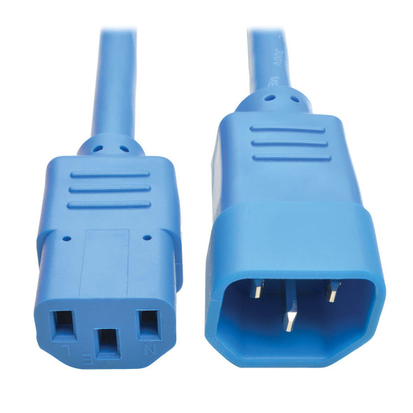 Tripp Lite P004-002-ABL PDU Power Cord, C13 to C14 - 10A, 250V, 18 AWG, 2 ft. (0.61 m), Blue P004-002-ABL 037332198761