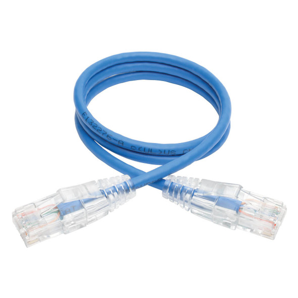 Tripp Lite N201-S02-BL Cat6 Gigabit Snagless Slim UTP Ethernet Cable (RJ45 M/M), Blue, 2 ft. (0.61 m) N201-S02-BL 037332193049