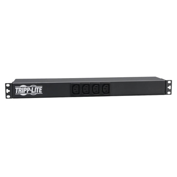 Tripp Lite PDU12IEC 1.9-3.8kW Single-Phase 120–240V Basic PDU, 14 Outlets (12 C13 & 2 C19), C20 16A Input, 1U Rack-Mount PDU12IEC 037332116253