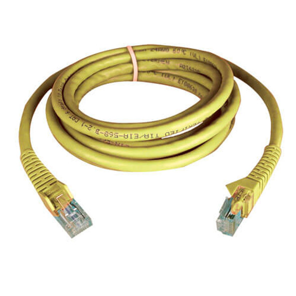 Tripp Lite N201-002-YW Cat6 Gigabit Snagless Molded (UTP) Ethernet Cable (RJ45 M/M), Yellow, 2 ft. (0.61 m) N201-002-YW 037332158765