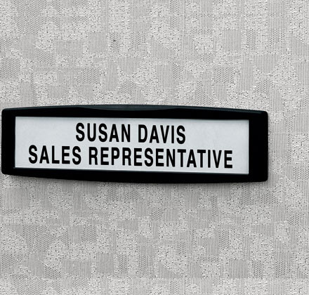 Fellowes 75906 non-metallic nameplate Graphite Plastic 75906 077511759062