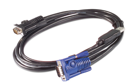 APC KVM USB Cable - 25 ft (7.6 m) KVM cable Black AP5261 731304231455