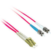 C2G 3m LC/ST Plenum-Rated 9/125 Duplex Single-Mode Fiber Patch Cable fibre optic cable Red 37777 757120377771