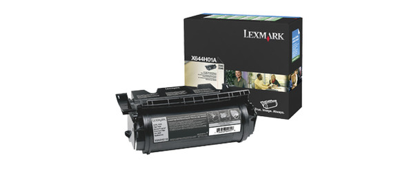 Lexmark X642e, X644e, X646e High Yield Return Program Print Cartridge for Label Applications ink cartridge Original Black X644H01A 734646255974