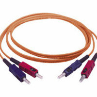 C2G 10m SC/SC Plenum-Rated Duplex 50/125 Multimode Fiber Patch Cable fibre optic cable Orange 37871 757120378716