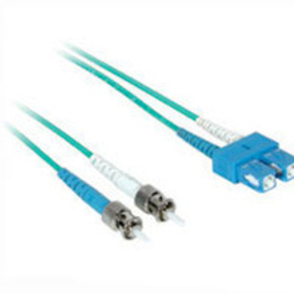 C2G 3m USA 10Gb ST/SC Duplex 50/125 Multimode Fiber Patch Cable fibre optic cable Blue 21647 757120216476