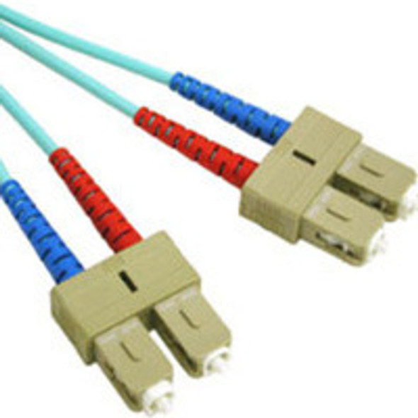 C2G 2m USA 10Gb SC/SC Duplex 50/125 Multimode Fiber Patch Cable fibre optic cable Blue 21661 757120216612