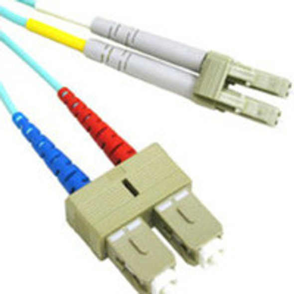 C2G 15m USA 10Gb LC/SC Duplex 50/125 Multimode Fiber Patch Cable fibre optic cable White 21625 757120216254