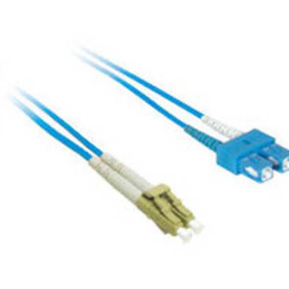 C2G 1m LC/SC Duplex 9/125 Single-Mode Fiber Patch Cable - Blue fiber optic cable 39.4" (1 m) 33345 757120333456