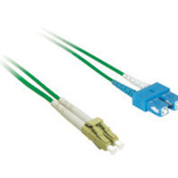 C2G 10m LC/SC Duplex 9/125 fibre optic cable Green 33354 757120333548