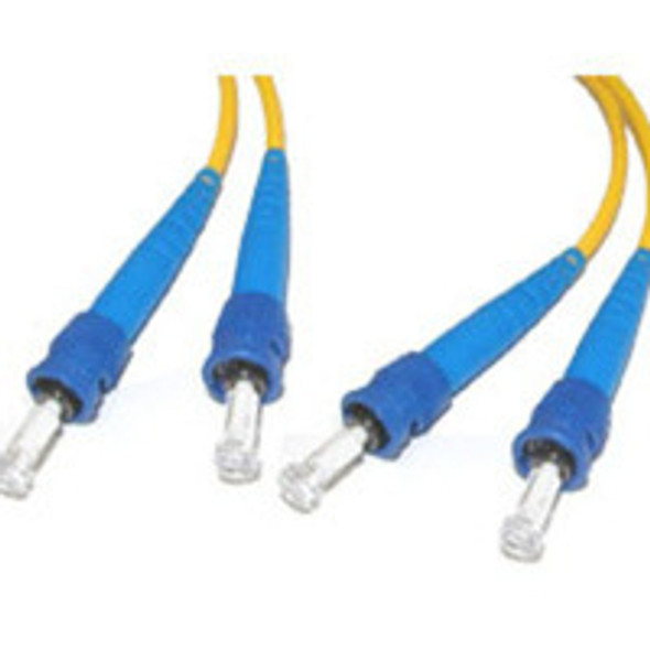 C2G 4m ST/ST Plenum-Rated Duplex 9/125 Single-Mode Fiber Patch Cable fibre optic cable Yellow 34528 757120345282