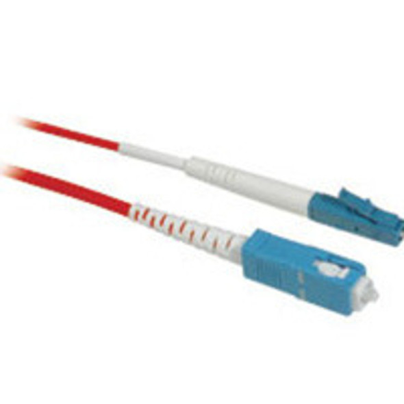 C2G 3m LC/SC Simplex 9/125 Single-Mode Fiber Patch Cable - Red fiber optic cable 118.1" (3 m) 33437 757120334378