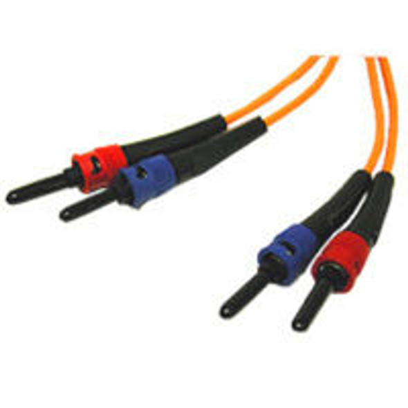 C2G 7m ST/ST LSZH Duplex 62.5/125 Multimode fibre optic cable Orange 36407 757120364078