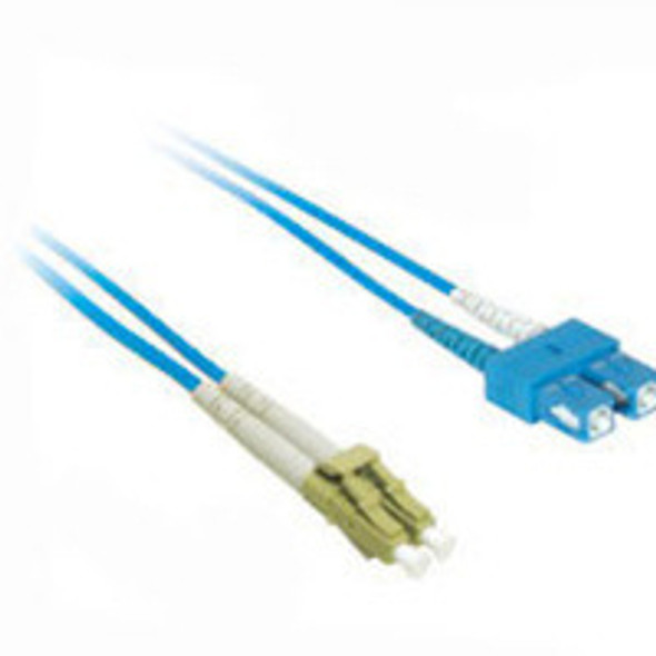 C2G 1m LC/SC Plenum-Rated Duplex 50/125 Multimode Fiber Patch Cable fibre optic cable Blue 37625 757120376255