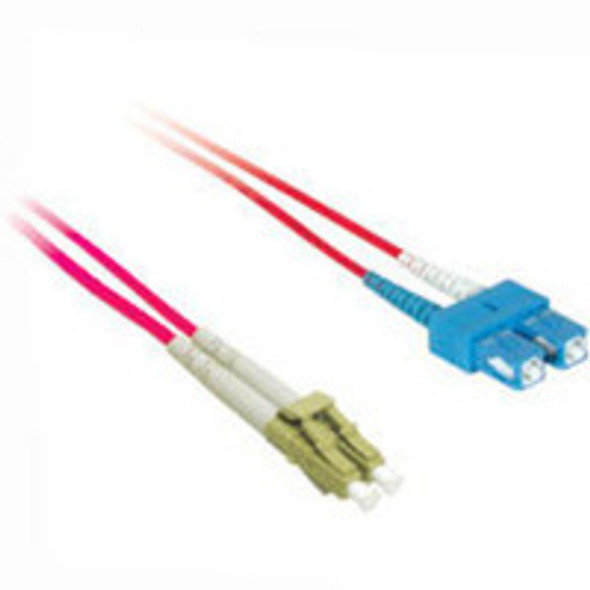 C2G 3m LC/SC Plenum-Rated Duplex 50/125 Multimode Fiber Patch Cable fibre optic cable Red 37637 757120376378