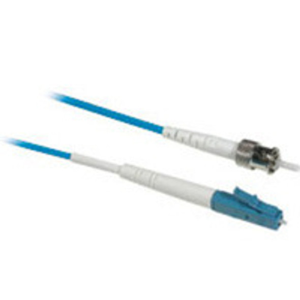 C2G 2m LC/ST Plenum-Rated 9/125 Simplex Single Mode Fiber Patch Cable fibre optic cable Blue 37686 757120376866