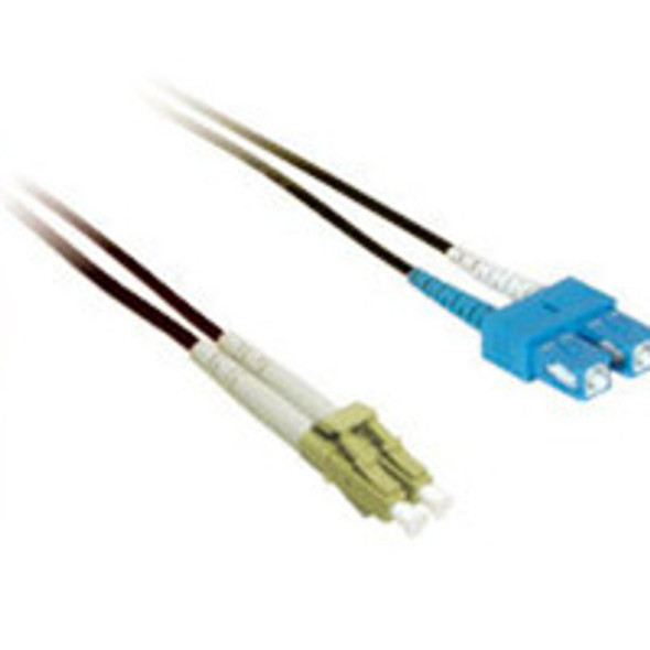 C2G 5m LC/SC Plenum-Rated 9/125 Duplex Single-Mode Fiber Patch Cable fibre optic cable Black 37783 757120377832