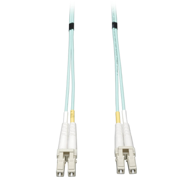 Tripp Lite N820-30M 10Gb Duplex Multimode 50/125 OM3 LSZH Fiber Patch Cable, (LC/LC) - Aqua, 30M (100 ft.) N820-30M 037332134295