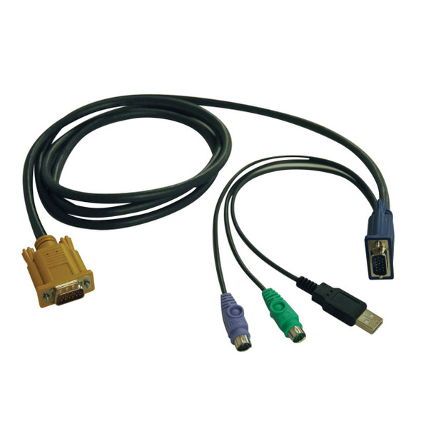Tripp Lite P778-010 USB/PS2 Combo Cable for NetDirector KVM Switch B020-U08/U16, 10 ft. (3.05 m) P778-010 037332155481