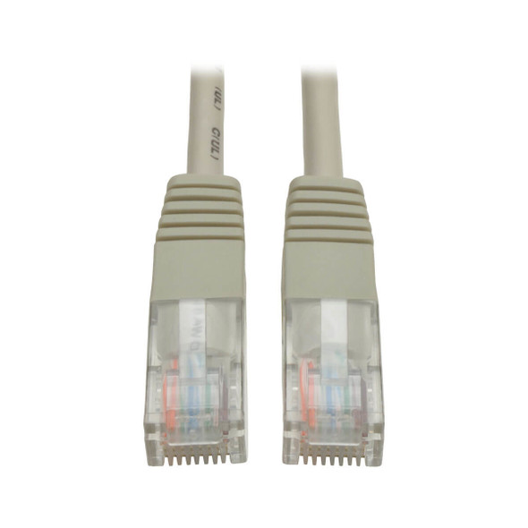 Tripp Lite N002-004-GY Cat5e 350 MHz Molded (UTP) Ethernet Cable (RJ45 M/M) - Gray, 4 ft. (1.22 m) N002-004-GY 037332155184