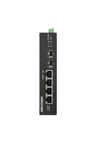 Hikvision Digital Technology DS-3T0506HP-E/HS network switch Unmanaged Gigabit Ethernet (10/100/1000) Power over Ethernet (PoE) Black DS-3T0506HP-E/HS 842571132960