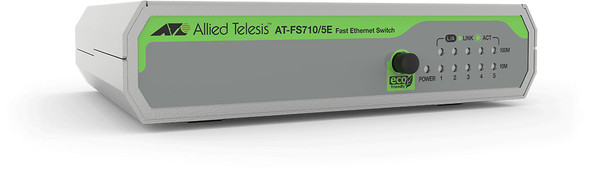 Allied Telesis FS710/5E Unmanaged Fast Ethernet (10/100) Green, Grey AT-FS710/5E-60 767035211756