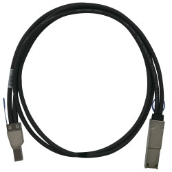 QNAP CAB-SAS05M-8644-8088 Serial Attached SCSI (SAS) cable 1 m Black, Metallic CAB-SAS05M-8644-8088 885022010622