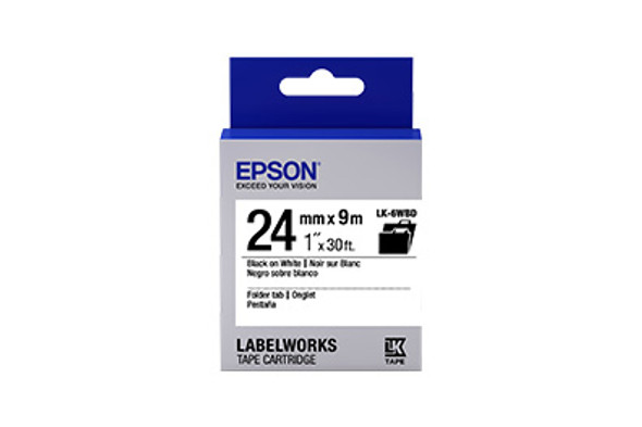 Epson LabelWorks Folder Tab LK self-adhesive label Blue, Grey, White LK-6WBD 010343927186