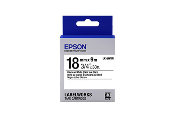 Epson LabelWorks Standard LK self-adhesive label Blue, Grey, White LK-5WBN 010343926912