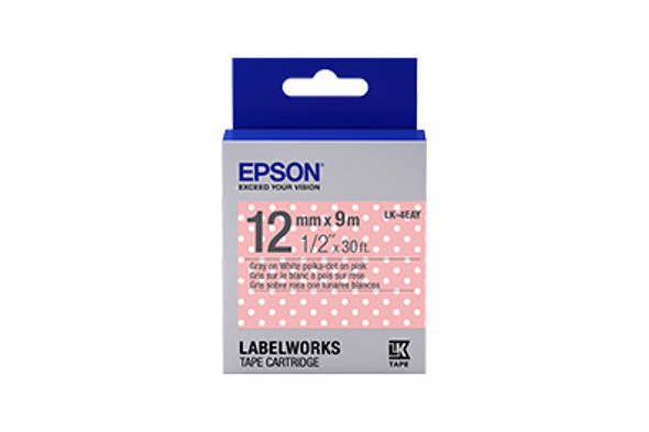 Epson LabelWorks Standard LK self-adhesive label Blue, Grey, Pink LK-4EAY 010343927032