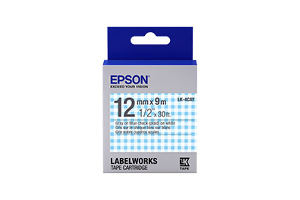 Epson LabelWorks Standard LK self-adhesive label Blue, Grey, White LK-4CAY 010343927025