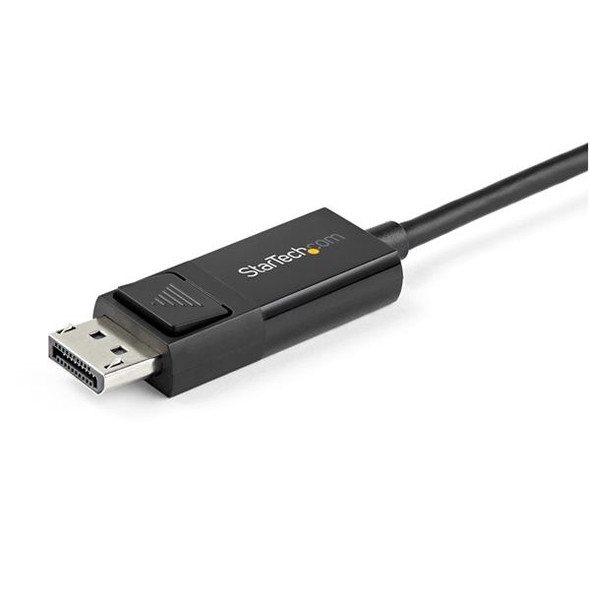 StarTech.com 3ft (1m) USB C to DisplayPort 1.2 Cable 4K 60Hz - Bidirectional DP to USB-C or USB-C to DP Reversible Video Adapter Cable - HBR2/HDR - USB Type C/TB3 Monitor Cable 42754