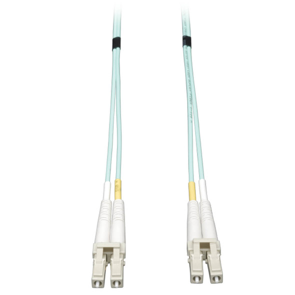 Tripp Lite N820-20M 10Gb Duplex Multimode 50/125 OM3 LSZH Fiber Patch Cable, (LC/LC) - Aqua, 20M (65-ft) N820-20M 037332138453