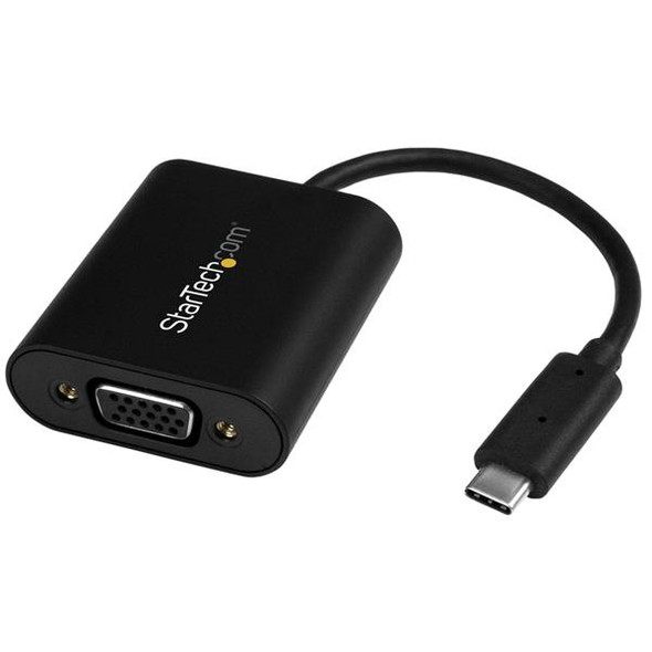 StarTech.com USB-C to VGA Adapter - with Presentation Mode Switch - 1920x1200 42812