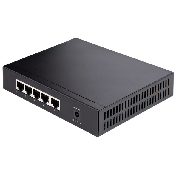 StarTech.com Unmanaged 2.5G Switch - 5 Port Gigabit Switch - 2.5GBASE-T Unmanaged Ethernet Switch - Ethernet Splitter - Din Rail or Wall Mount - Multi-Gigabit - Auto-MDIX - 9K Jumbo DS52000 065030893183