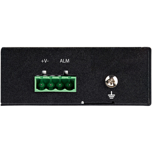 StarTech.com Industrial Fiber to Ethernet Media Converter - 10/100/1000 Mbps SFP to RJ45/Cat6 - Singlemode/Multimode Optical Fiber to Copper Gigabit Network - 12-56V DC - IP-30/ -40 to +75C IMC1GSFP 065030889612