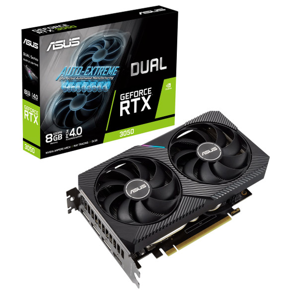 ASUS Dual GeForce RTX 3050 8GB NVIDIA GDDR6 DUAL-RTX3050-8G 195553646161