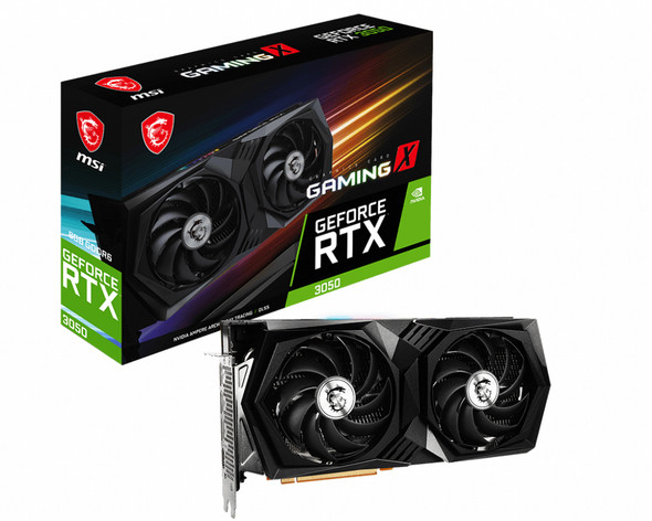 MSI GEFORCE RTX 3050 GAMING X 8G NVIDIA 8 GB GDDR6 G3050GX8 824142280850