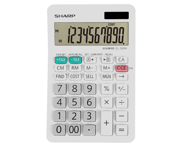 Sharp EL330WB calculator Pocket Financial Grey EL330WB 074000019416