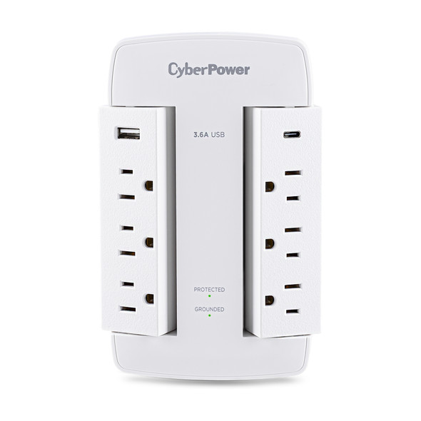 Cyberpower SURGE PROTECTOR 900J 6 OUTLETS CSP600WSURC5 649532621415
