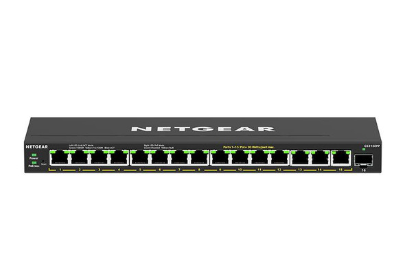 NETGEAR 16-Port High Power POE Plus GS316EPP-100NAS 606449154382