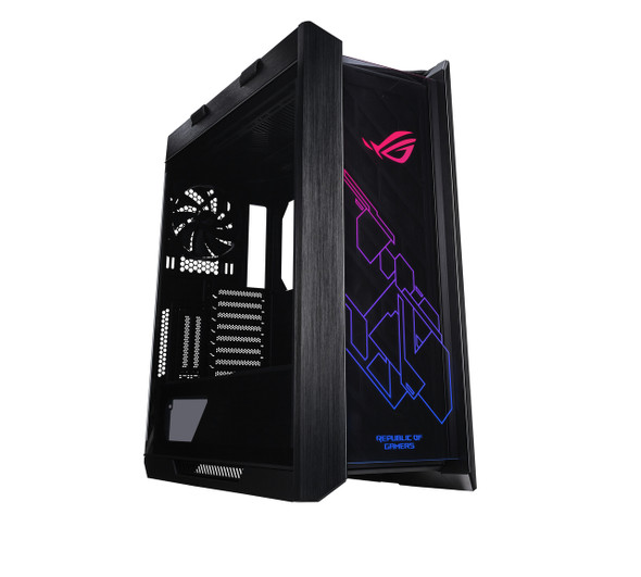 Asus GX601 ROG STRIX HELIOS CASE/BK/AL/WITH HANDLE 192876245774 blemished pkg e-atx, atx, micro-atx, mini-atx,aluminum, steel, tempered glass, a