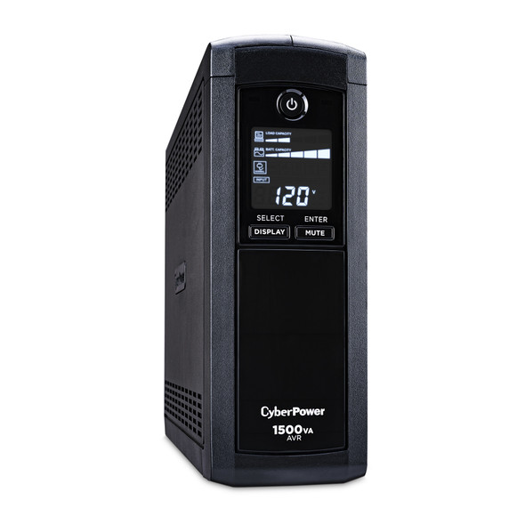 Cyberpower Systems CP1500AVRLCDTAA 649532932108 1500va/900w line interactive ups, mini-tower, 12 o cp1500avrlcdtaa 649532932108