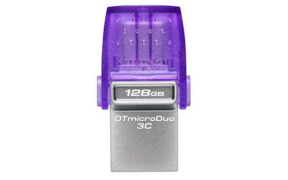 Kingston Technology DTDUO3CG3/128GB  128gb datatraveler microduo 3c 200mb/s dual usb-a + usb-c dtduo3cg3/128gb