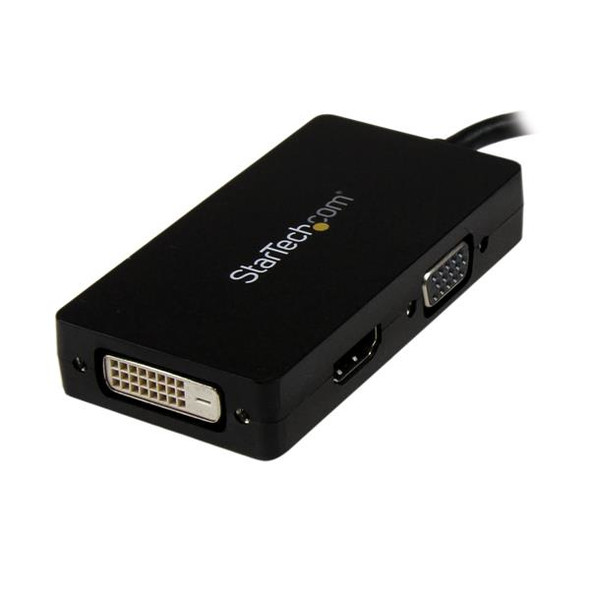 StarTech.com Travel A/V adapter: 3-in-1 DisplayPort to VGA DVI or HDMI converter 43995